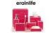 Double Wall Pink Resin Bathroom Accessory Set with Lacquer Finish Tumbler