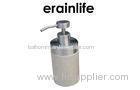 Beige Color Sandstone Bathroom Liquid Soap Dispenser With Metal accessories
