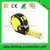 Red button yellow tape steel Retractable Tape Measure with TPR coating