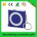 LED Light Gift PVC / Steel Retractable Tape Measure 1m With Keychain