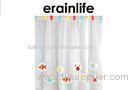 Fish Pattern Bath Shower Curtains Hotel Collection White Material