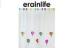 REACH PVC Balloon Pattern Bathroom Shower Curtain White Bath Accessories