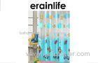 Blue Kids Waterproof Bathroom Shower Curtain PVC 0.08mm thickness