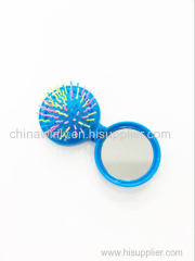 Round foldable Mini Plastic Professional hairbrush