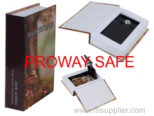 book shaped box Lockable steel interior with 2 keys