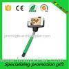 Green / Yellow Stainless Steel Smartphone Selfie Stick / Selfie Monopod