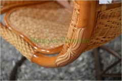 Natural rattan hammock for living room