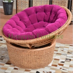 Natural rattan lounge chair with cushions from china