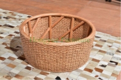 Natural rattan lounge chair with cushions from china