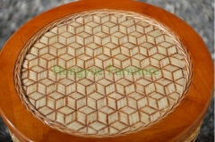 Natural rattan wicker material table chairs for living room