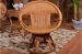Natural rattan table chair for living room use