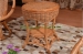 Natural rattan table chair for living room use