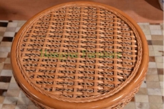 Natural rattan table chair for living room use