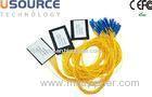 ABS Module Powered Fiber Optic Splitter 18 / 28 Fanout With Sc Upc Connector