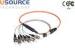 Multimode OM2 MPO Breakout Cable 0.5M Breakout Length 2.0mm Breakout Leg