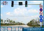 Road Crossing Hot Dip Galvanized Traffic Light Pole with Traffic Sign