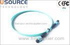 Aqua OM3 Multimode MPO Cable Assemblies 24 Strands LSZH / PVC Jacket