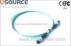 Aqua OM3 Multimode MPO Cable Assemblies 24 Strands LSZH / PVC Jacket