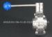 Sanitary Manual Butterfly Valves AISI 304 Welded End With 4 Position Handle