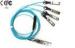 QSFP-4X10G-AOC1M QSFP+ Breakout Cable 40 Gbps QSFP to SFP+ Fiber Cable OM3