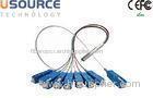 Bare Fiber Optic Splitter Steel Tube Type / 18 Plc Fiber Optic Lighting