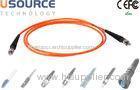 ST / ST Simplex Fiber Optic Patch Cord Multimode 0.9mm multi core cable