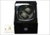 4 Watch Winder Box / Black Automatic Watch Winder Case PU Leather