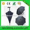 Black Big Pongee / Nylon Custom Printed Umbrellas / Crutch Umbrella