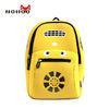 Durable Large Capacity Kids School Satchels Yellow Personalized