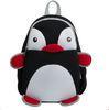 Black Pretty Toddler Book Bag Reduced Pressure Shoulder Straps Penguin Design