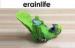 Green Novelty Wine Bottle Holders Polyreisn Parrot Design For Home Decor