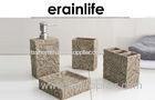 Ocean Plant Leaves Natural Sandstone Bathroom Accessories Square Shape