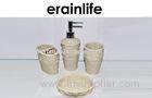 Beige Color Sea Ocean Series Sandstone Bathroom Accessories / Modern Bathroom Accessories Sets