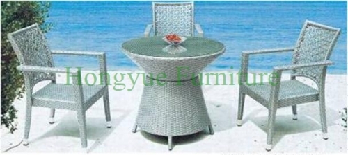 Outdoor rattan dining set furniture wicker table chairs