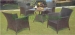 Brown rattan dining set wicker garden dining set