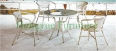 White rattan wicker dining sets furniture supplier