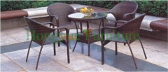 Wicker material patio set furniture rattan dining set