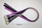 Purple Full Leather Belts Customized Women Waist Belt China Export Agent