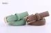 Green Brown Womens Dress Belts Ladies Fashion Belts 2.4cm Width