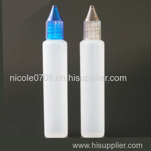 30ml PE Plastic pen shape dropper bottle with childproof cap