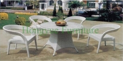 White rattan dining table chair set furniture solutions