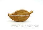 OEM Novelty Yellow Wooden USB Flash Drive Engraved Water Resistant