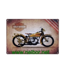 custom printing large size tin sign tin board tin plaque tin poster with embossing