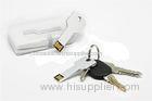 Silver Metal Key USB Flash Drive Portable Hardware Encryption