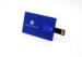 Thin 32GB Blue Credit Card USB Flash Drive Password Protection