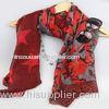 Customized Red Scarf Polyester Scarves And Shawls Yiwu Agent Service