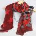 Customized Red Scarf Polyester Scarves And Shawls Yiwu Agent Service