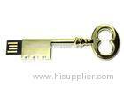 Gold Large Key USB Flash Drive Metal Customized Jump Drives For Gift