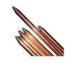 Stand copper lightning rods with One head flat and another head point
