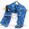 94*180cm Blue Scarf Canton Fair Buying Agent Shawl China Trade Agent